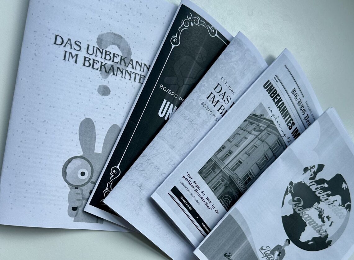 Das Unbekannte im Bekannten – Reportagen der 7. Klassen.